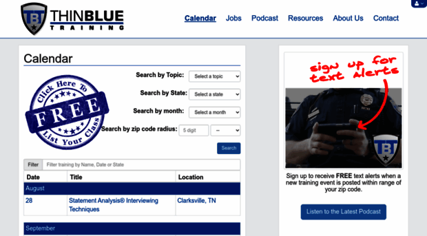 thinbluetraining.com
