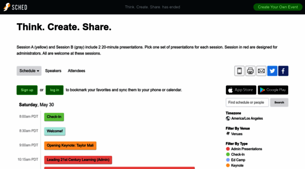 thinkcreateshare2015.sched.org