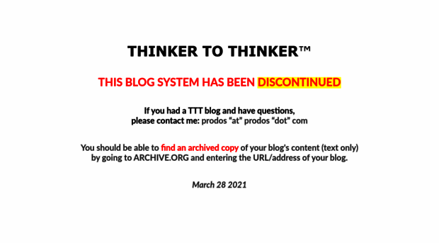 thinkertothinker.com