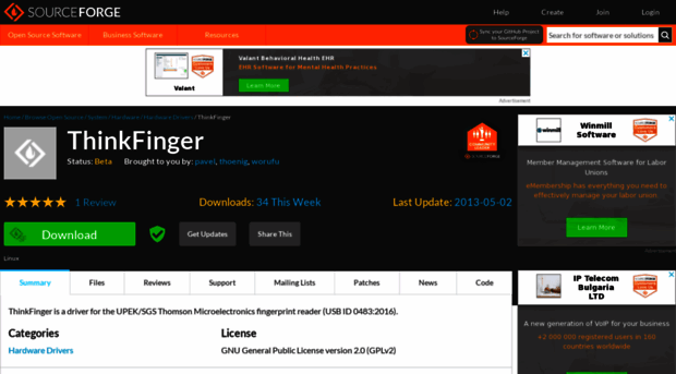 thinkfinger.sourceforge.net