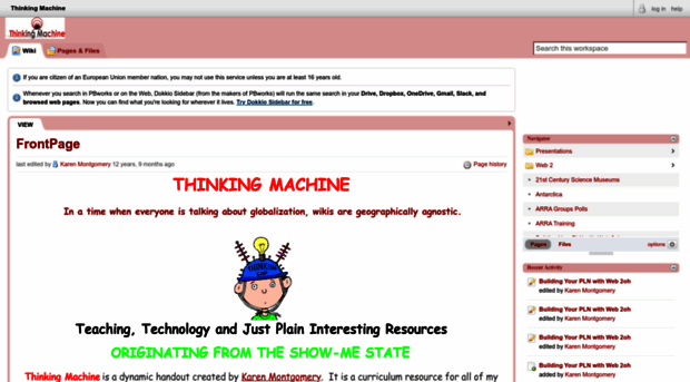 thinkingmachine.pbwiki.com