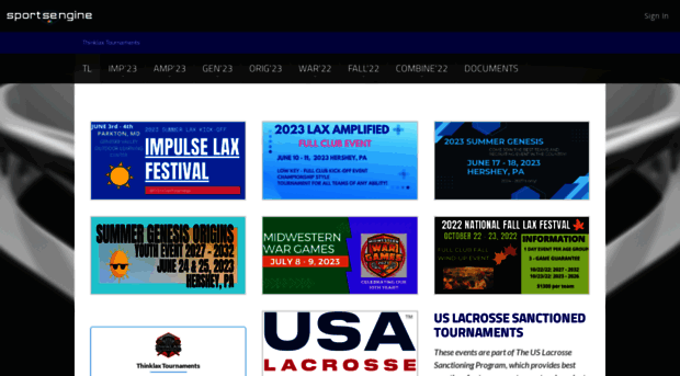 thinklaxtournaments.sportngin.com