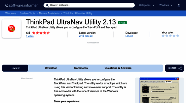 thinkpad-ultranav-utility.software.informer.com