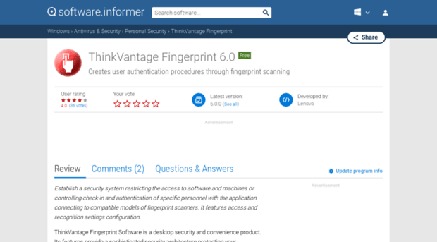 thinkvantage-fingerprint.software.informer.com