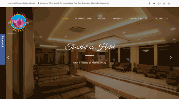 thirithitsarhotelmandalay.com