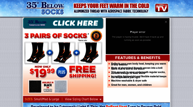 thirtyfivebelowsocks.com