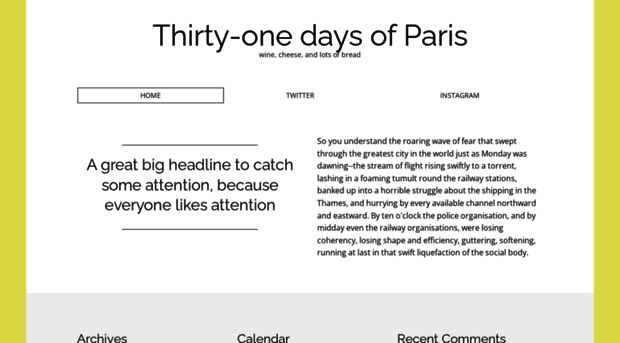 thirtyonedaysofparis.umwblogs.org