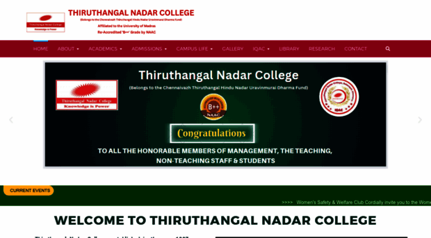 thiruthangalnadarcollege.org