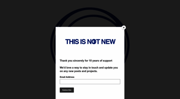 thisisnotnew.com