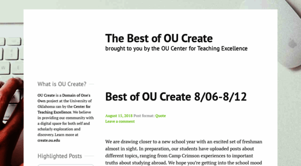 thisweekon.oucreate.com