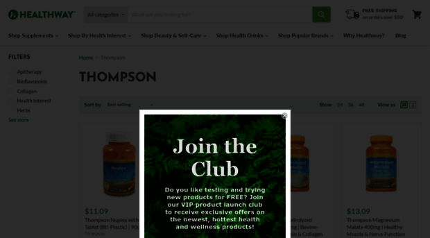 thompsonnutritionals.com