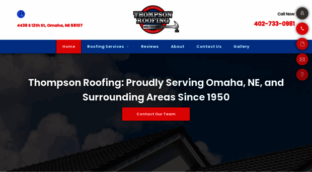 thompsonroofingomaha.com