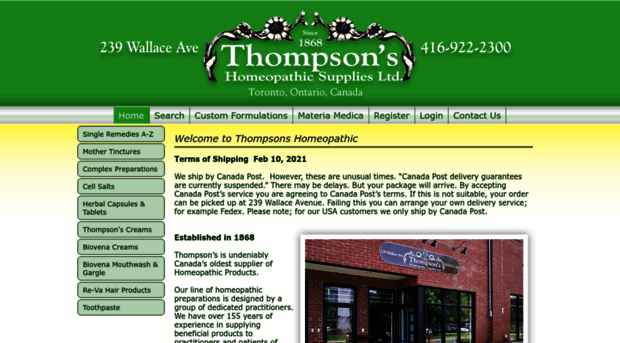 thompsonshomeopathic.com