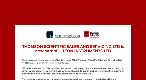 thomsonscientific.co.uk