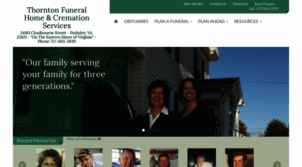 thorntonfuneralhome.net