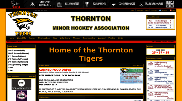 thorntontigers.com