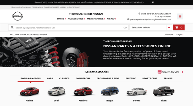 thoroughbrednissanparts.com