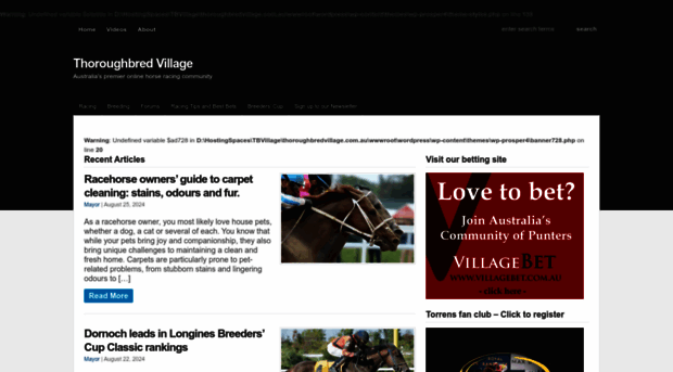 thoroughbredvillage.com