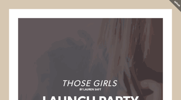 thosegirls.splashthat.com