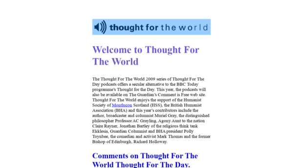thoughtfortheworld.org