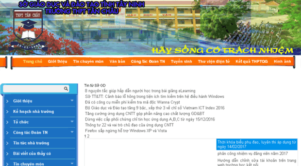 thpttanchau.giaoductayninh.vn