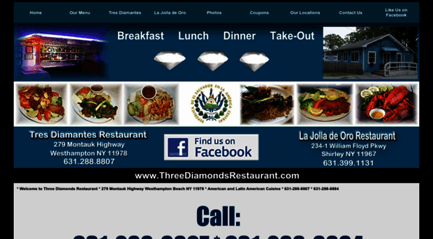 threediamondsrestaurant.com