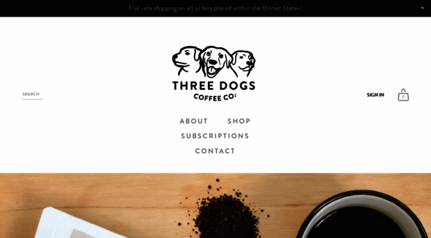 threedogscoffee.com