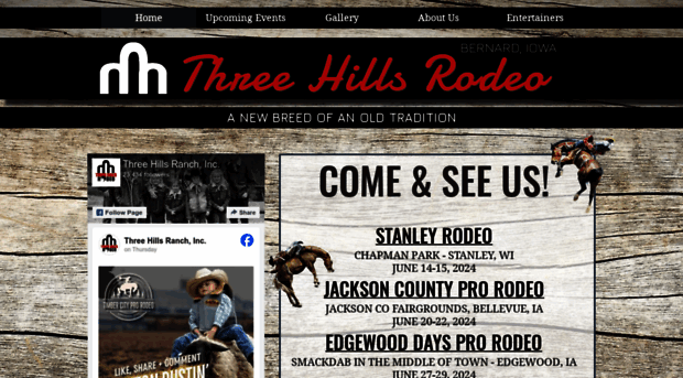 threehillsrodeo.com