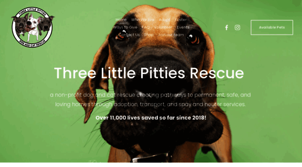 threelittlepittiesrescue.org