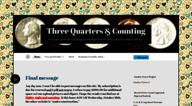 threequartersandcounting.com