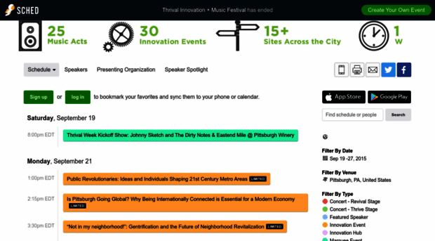 thrivalinnovationmusicfesti2015.sched.org