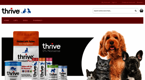 thrivepetfoods.com