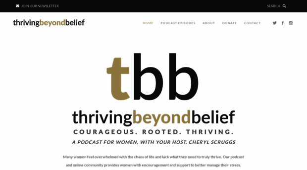 thrivingbeyondbelief.com