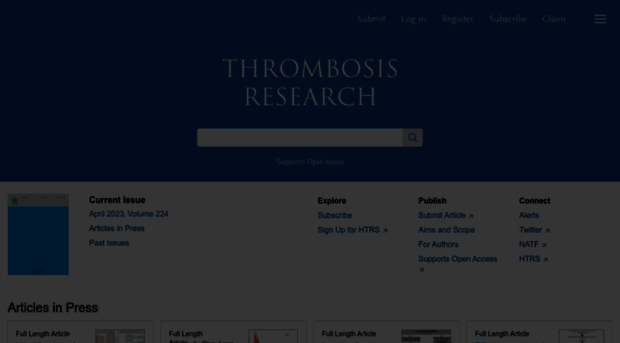 thrombosisresearch.com