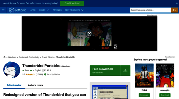 thunderbird-portable.en.softonic.com