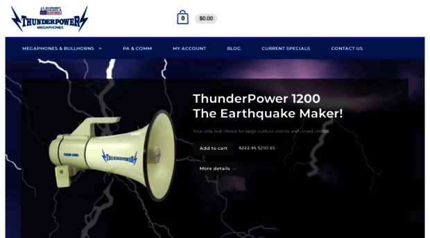 thunderpowermegaphones.com