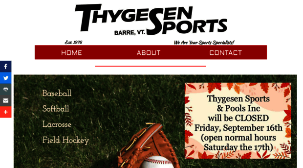 thygesensports.com