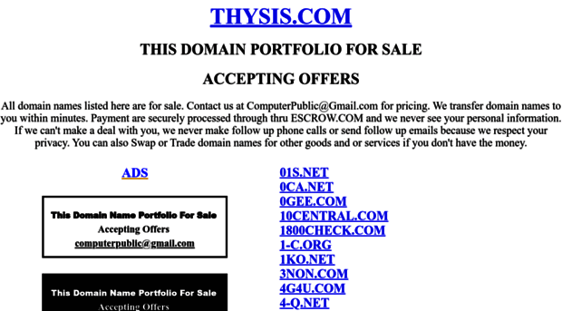 thysis.com