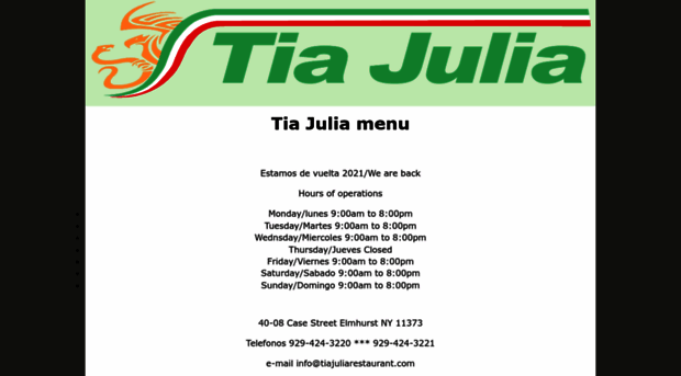 tiajuliarestaurant.com