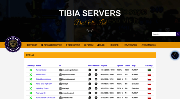 tibiaservers.net