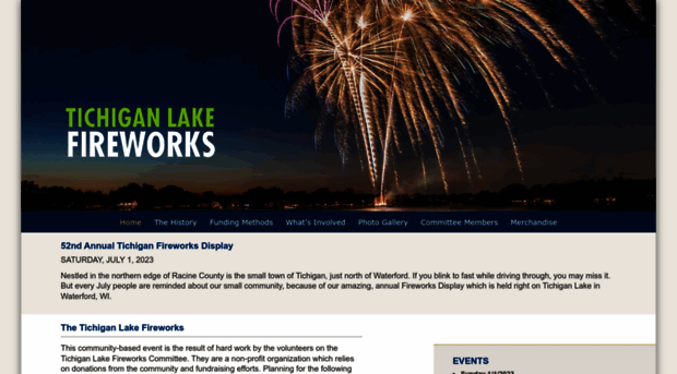 tichiganlakefireworks.com