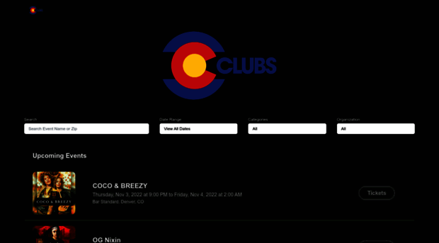 tickets.coclubs.com