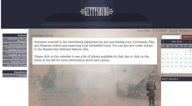tickets.gettysburgfoundation.org