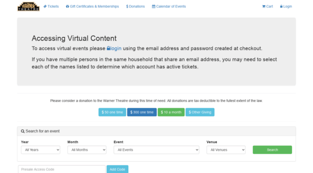 tickets.warnertheatre.org