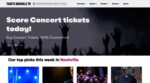 ticketsnashvilletn.com - Nashville Events, Concerts, Sh... - Tickets