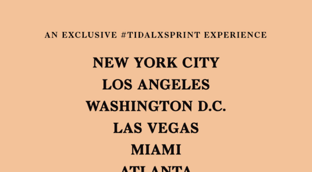 tidalxsprintexperience.splashthat.com