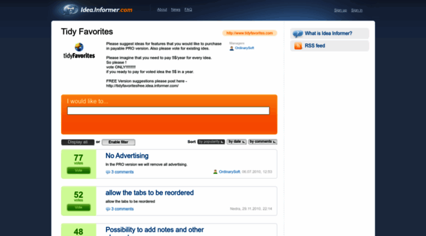 tidyfavorites.idea.informer.com