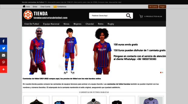 tiendacamisetasdefutbol.com