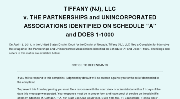 tiffanyandcos.com