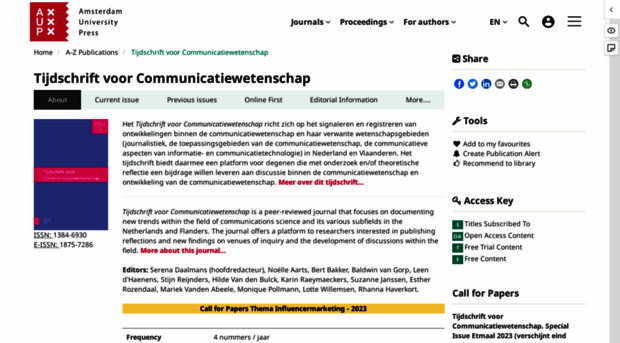 tijdschriftvoorcommunicatiewetenschap.nl